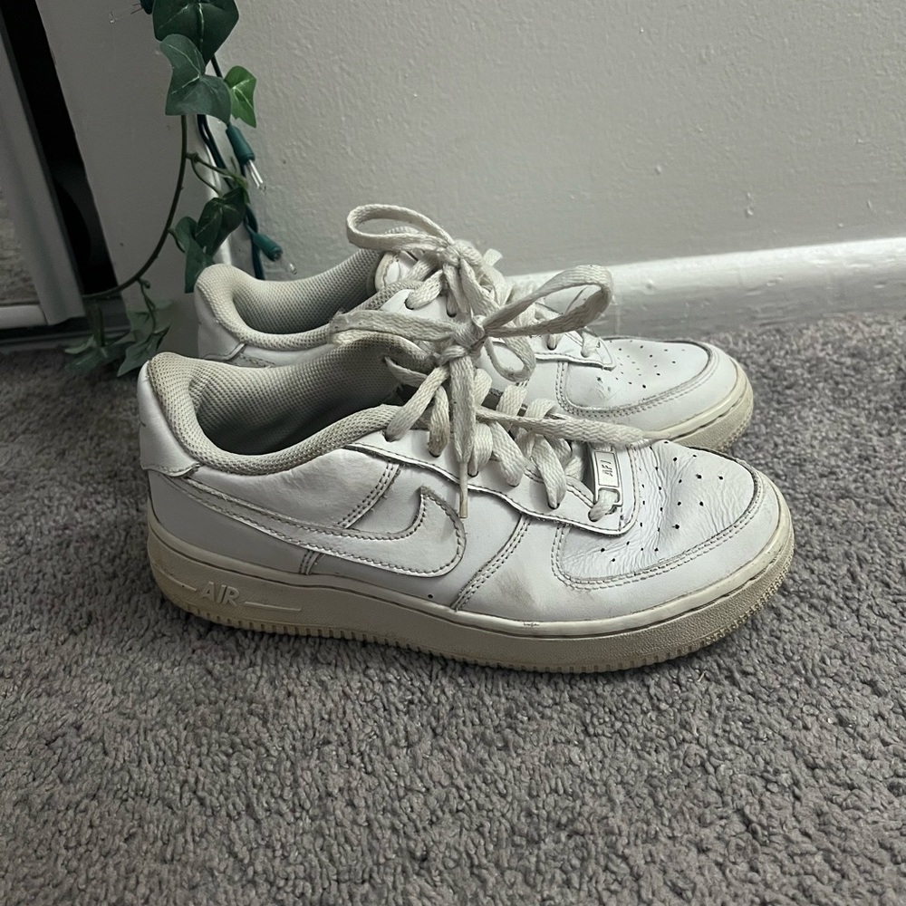 white air forces 1’s